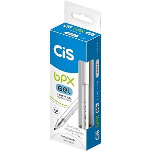 Caneta gel cis bpx gel 1.0mm branco - sertic (cx.c/12)