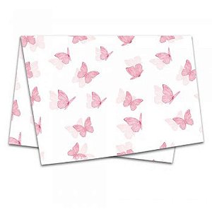 Papel seda decorado 50x70cm butterfly - xingo embalagens (pct.c/50)