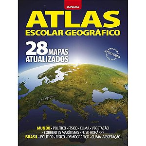 Livro atlas geografico escolar 64p 27x20cm - online editora (unidade)