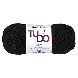La trico cisne tudo 000n 40g preto - coats corrente (pct.c/05)