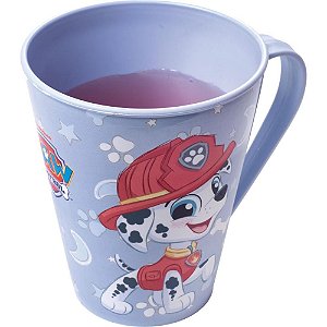 Caneca decorada patrulha canina 360ml azul - plasutil (unidade)