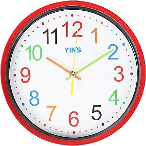 Relogio de parede redondo num.color 21,1cm (s) - tt brasil (unidade)