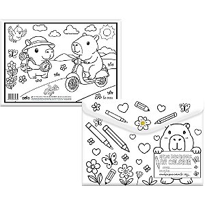 Pasta envelope capivara a4 be cappy ii c/bota - dello (pct.c/10)