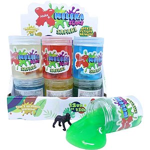 Slime meleka safari sortido 130g - make+ (dp.c/12)