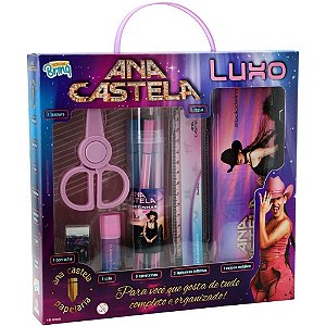 Kit escolar ana castela luxo c/08itens+can - polibrinq (kit)
