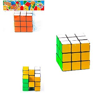 Cubo magico medio 3x3 cores - wellmix (unidade)