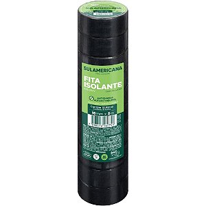 Fita isolante 18mmx5m. anti chama - sulamericana (pct.c/10)