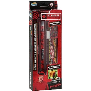 Kit escolar enaldinho basico c/4itens+chav - polibrinq (kit)