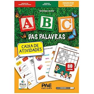 Livro pedagogico abc das palavras - caixa de at - pae editora (unidade)