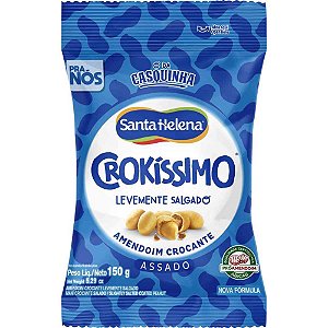 Amendoim crokissimo lev. salgado 150g - santa helena (unidade)