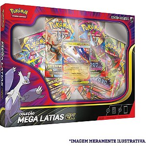Jogo de cartas pokemon box mega latias ex - copag (unidade)