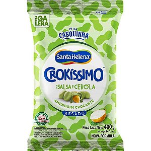 Amendoim crokissimo salsa e cebola 400g - santa helena (unidade)