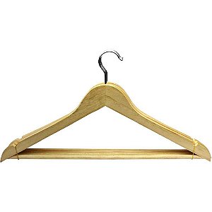 Cabide madeira 44,5cm. c/05 pcs - santana centro (kit)