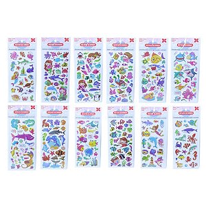 Adesivos decorados 10x24cm. ocen kids cart.sortid - make+ (pct.c/24)