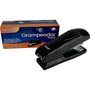Grampeador plastico pl223 25fls preto 24/6-26/6 - v.m.p. (unidade)