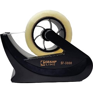 Suporte para fita adesiva sf 3000 preto para fita larga - gramp line (unidade)