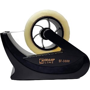 Suporte para fita adesiva sf 3000 preto para fita larga - gramp line (unidade)