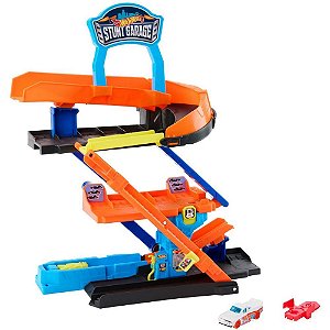Hot wheels pista city garagem de acrobacias - mattel (unidade)