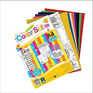 Bloco para educacao artistica color set c/livro a4 120g 24fl - romitec (unidade)