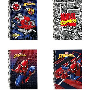 Caderno 10x1 capa dura marvel 160fls - culturama (pct.c/03)
