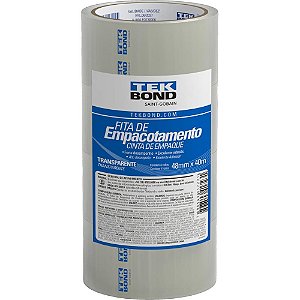 Fita para empacotamento pp 48mmx40m transparente - tekbond (pct.c/16)