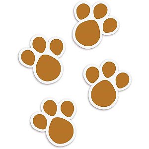 Adesivos decorados pascoa patinhas caramelo g - packpel (pct.c/12)