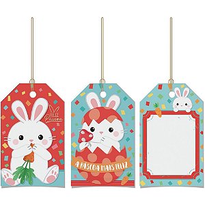 Etiqueta para pascoa tags de/para (sortido) - packpel (pct.c/12)