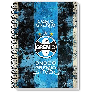 Caderno 01x1 capa dura gremio 80fls - pauta branca (pct.c/03)