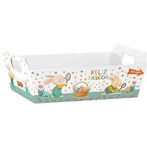 Cesta de papel caca aos ovos 21x8x15cm - xingo embalagens (pct.c/04)