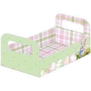 Cesta de papel pascoa rabbit m - festcolor (pct.c/03)