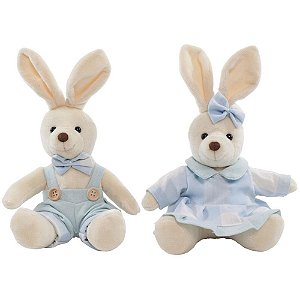 Coelho de pascoa coelho dec sentado az 11cm (sortido) - cromus (unidade)