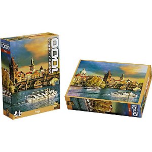 Quebra-cabeca cartonado praga 1000 pecas - grow (unidade)