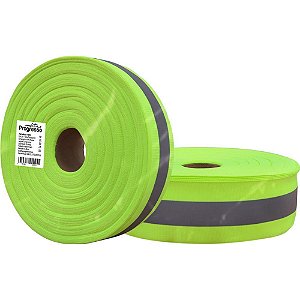 Fita refletiva 50mmx100m. verde fluorescente - fitas progresso (rolo)