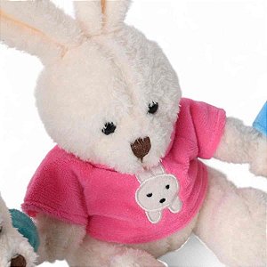 Coelho de pascoa coelho decorado 21cm (sortido) - cromus (unidade)