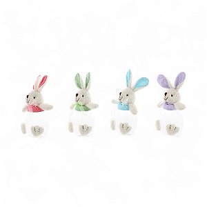 Embalagem para doces coelho dec pote 22cm (sortido) - cromus (unidade)