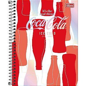 Caderno 10x1 cp.dura colegial coca cola 160fls - tilibra (pct.c/04)