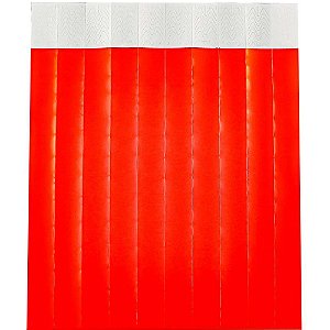 Pulseira identificacao sintetica vermelha - klf festas (pct.c/50)