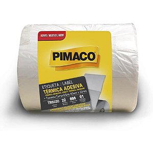 Etiqueta adesiva termica 60mmx30mm c/666 etiq. - pimaco (rolo)