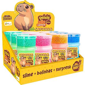 Slime gelele mix surpresa capivara - doce brinquedo (dp.c/12)