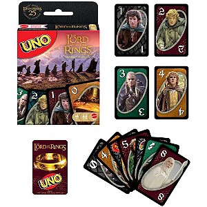 Jogo de cartas uno senhor dos aneis - mattel (unidade)
