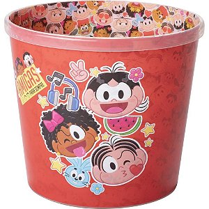 Balde para pipoca turma da monica  2,1l - plasutil (unidade)