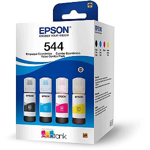 Refil de tinta epson 544 kit com 4 cores - epson (kit)