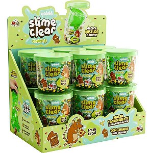 Slime clear charm trash total - doce brinquedo (dp.c/12)