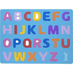 Brinquedo pedagogico eva dipedu alfabeto 26 letras - brw (blister)