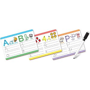 Brinquedo pedagogico caligrafia c/18 cartelas - ggb plast (unidade)