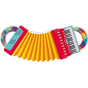 Festa junina painel decorativo sanfona - festcolor (unidade)