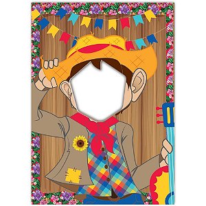 Festa junina painel decorativo menino - festcolor (unidade)