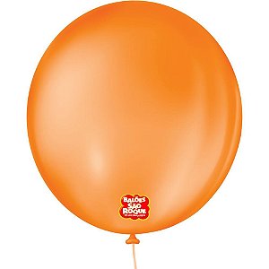 Balao 9 liso redondo laranja mandarim - sao roque (pct.c/50)