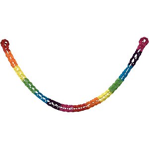 Festa junina decoracao sanfonado 10cmx2,5m - art lille (unidade)