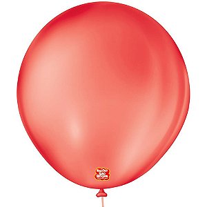 Balao 7 liso redondo vermelho quente - sao roque (pct.c/50)